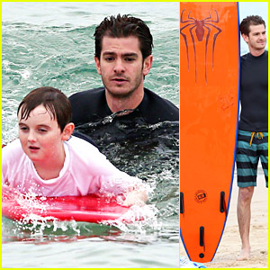 Andrew Garfield Surfs With Autistic Kids, Takes #1 Spot As Our Top Movie Boyfriend