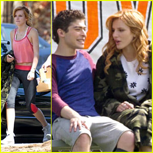 Bella Thorne Whips Her Hair Back & Forth on 'Mostly Ghostly 2' Set