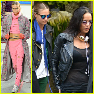 Cara Delevingne Walks in the Chanel Show After Lunching with Michelle Rodriguez