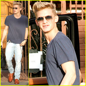 Cody Simpson Leaves 'DWTS' Studio After Practice with Partner Witney Carson
