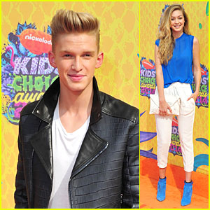 Cody Simpson & Girlfriend Gigi Hadid Hit Orange Carpet Separately at Kids' Choice Awards 2014!