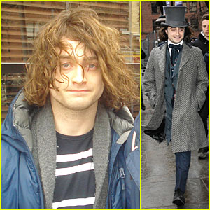 Daniel Radcliffe Covers Long Hair with Topper Hat for 'Frankenstein'