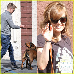 Derek Hough Brings Dog Romey for 'DWTS' Practice with Amy Purdy