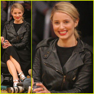 Dianna Agron Sits Courtside at Lakers Game After 'Glee' 100th Episode