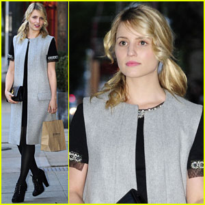Dianna Agron Signs 'Glee' Sweater For Charity!