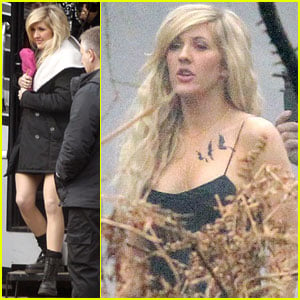 Ellie Goulding Sports 'Divergent' Tattoo for 'Beating Heart' Music Video