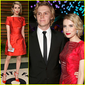 Emma Roberts & Evan Peters: Vanity Fair Oscars Party 2014
