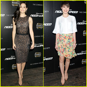 Emmy Rossum: 'Need for Speed' NYC Premiere with Sami Gayle