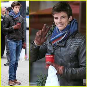 Grant Gustin Can Rock a Scarf Better Than Anyone