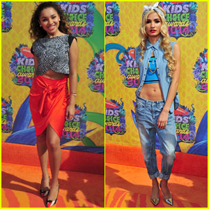 Jaylen Barron & Pia Mia Hit the Orange Carpet at Kids' Choice Awards 2014!
