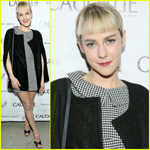Jena Malone Shows Off New Bangs at Caudalie Boutique Spa Opening