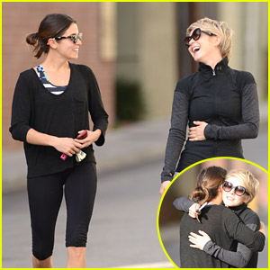 Nikki Reed & Julianne Hough Hug It Out After Workout
