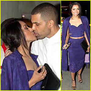 Kat Graham & Fiance Cottrell Guidry Lean In For a Kiss at Joyrich Event!