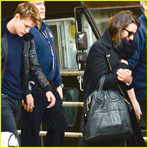 Lea Michele & Chord Overstreet Arrive in NYC Together!