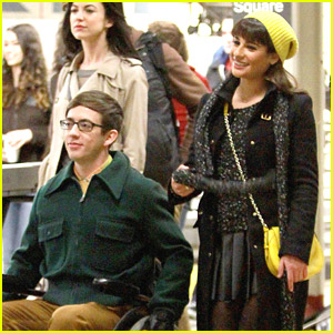 Lea Michele & Kevin McHale: 'Glee' Goes To Grand Central Station!