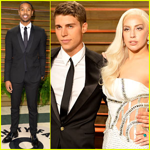 Michael B. Jordan: Vanity Fair Oscars Party with Nolan Gerard Funk & Lady Gaga!