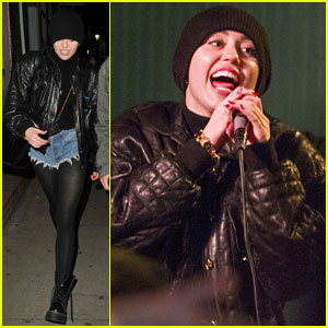 Miley Cyrus Sings 'Baby Got Back' Before Tour Bus Fire (Video)