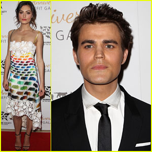 Paul Wesley & Phoebe Tonkin Have a Night Out to Support the Humane Society!