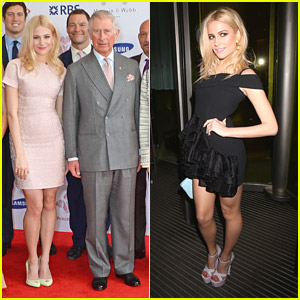 Pixie Lott Poses with Prince Charles at Success Awards
