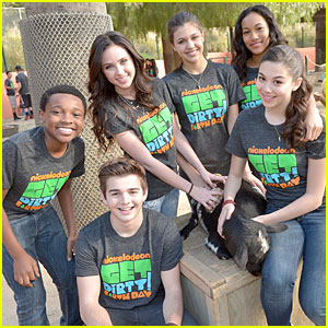 Ryan Newman & Jack Griffo Make a Difference at Nickelodeon Get Dirty Earth Day!