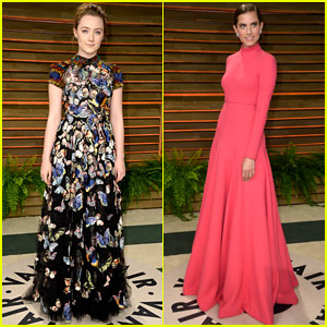 Saoirse Ronan & Allison Williams: Vanity Fair Oscars 2014 Party Goers