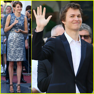 Shailene Woodley & Ansel Elgort Support 'Divergent' Co-Star Kate Winslet at Walk of Fame