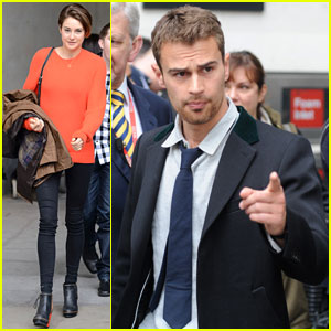Shailene Woodley & Theo James Don't Stop Promoting 'Divergent' in London