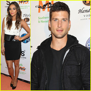 Shay Mitchell & Parker Young Attend the L.A. Celebrity Walk MS Kick Off!