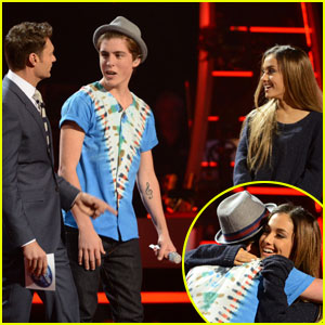Ariana Grande Surprises American Idol's Sam Woolf - Watch Now!