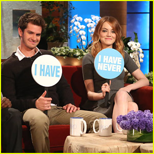 Emma Stone & Andrew Garfield Play Never Have I Ever with Ellen