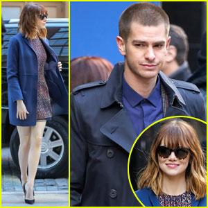 Andrew Garfield & Emma Stone Wear Matching Oufits for 'Good Morning America'