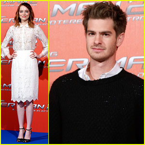 Andrew Garfield & Emma Stone Promote 'Spider-Man 2' in Rome After Movie Awards Skit