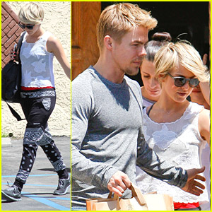 Julianne Hough Visits Brother Derek After Amy Purdy DWTS Injury