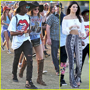 Kendall & Kylie Jenner Are On an Accessory Hunt at Coachella 2014!