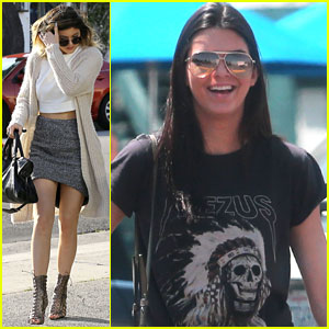 Kendall Jenner Shows Off Kanye West Support While Shopping