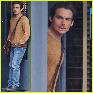 Kevin Zegers Gets Serious on 'Gracepoint' Set