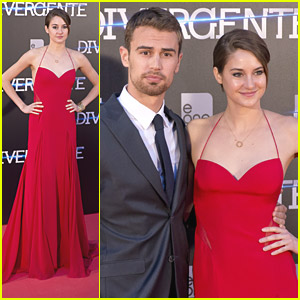 Shailene Woodley Wows In Red at 'Divergent' Madrid Premiere