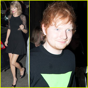 Taylor Swift & Ed Sheeran Head Out After 'Saturday Night Live'!