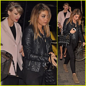 Taylor Swift & Sarah Hyland Hit Up Off-Broadway Play Together - See the Pics!