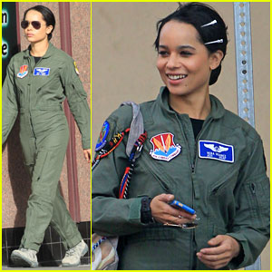 Zoe Kravitz Makes a Flight Suit Look Really Good!