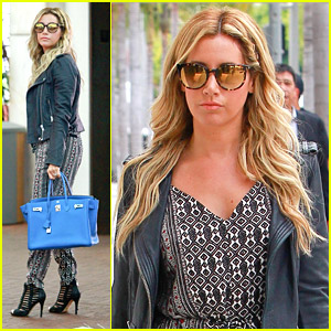 Ashley Tisdale Brings Birkin Bag For Beverly Hills Shopping Trip