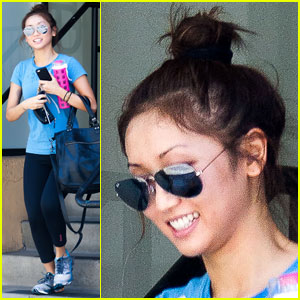 Brenda Song Keeps it Colorful After a Workout