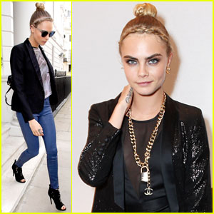 Cara Delevingne Flaunts Fun Braid at Kate Moss for TopShop Event