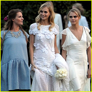Delevingne wedding belles! Cara and Poppy ooze elegance at sister Chloe's  wedding, Celebrity News, Showbiz & TV