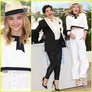 Chloe Moretz is Lovely in White for Cannes 'Clouds of Sils Maria' Photo Call!
