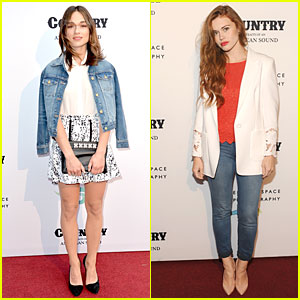 Crystal Reed & Holland Roden Show Their Country Side at Annenberg Space