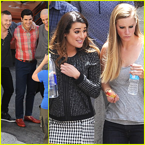 Darren Criss & Heather Morris Hit The Mall for 'Glee' Season Finale