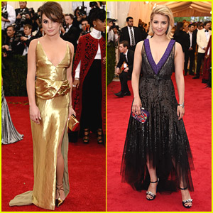 Glee's Lea Michele & Dianna Agron Dazzle at MET Gala 2014