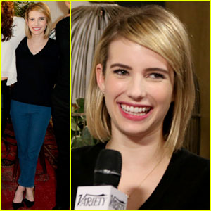 Emma Roberts Joins Other Television Talents at the Variety Studio!