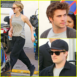 Jennifer Lawrence & 'Hunger Games' Studs Hang Out in Cannes
